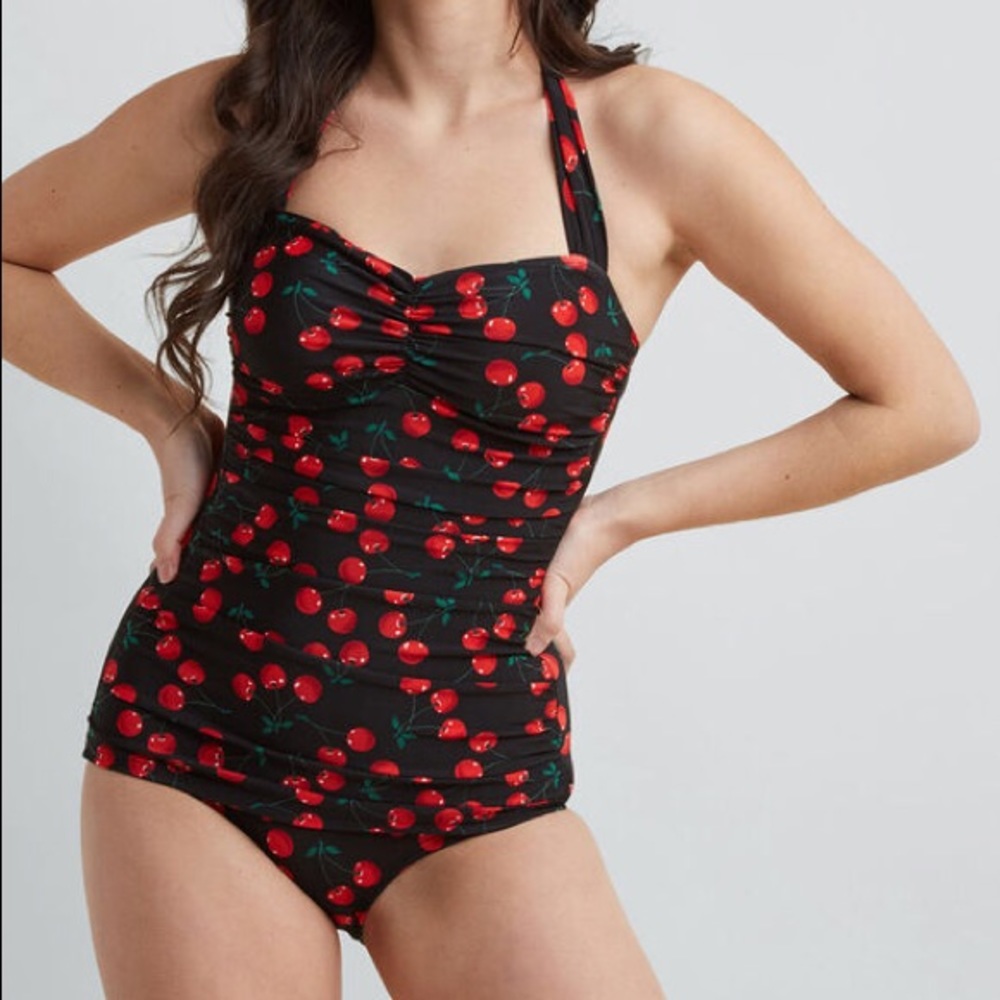 Ester Williams cherry swim ModCloth